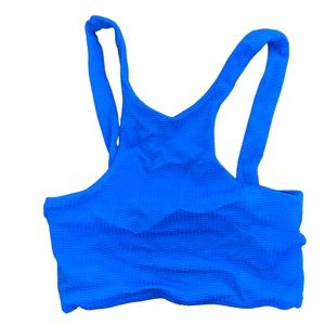Zara Sz M Royal blue crop top